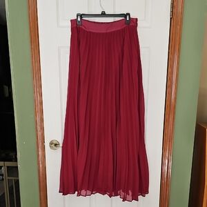Boss Deep Red A-Line Skirt